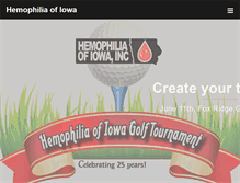 Tablet Screenshot of hemophiliaofiowa.org